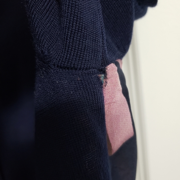PAUL SMITH Ribbons Navy Wool Cardigan - Picture 16 of 16
